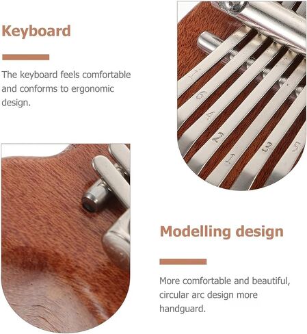 8 Keys Mini Solid Wood Music Box with Lanyard Wear on Backpack or Keychain Portable Christmas Birthday Gift, Little Bear in Kuwait