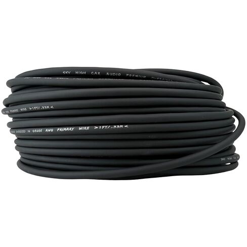 Sky High Car Audio CCA 14 Gauge Primary Wire 100ft (Red) in Kuwait