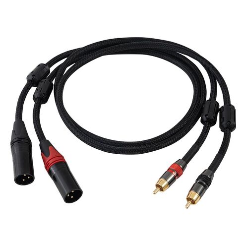 كابل RCA إلى XLR - كابل صوت هاي فاي مزدوج RCA/XLR ذكر، 10 أقدام، كابل 4N OFC، مناسب لمكبرات الصوت والخلاطات والميكروفونات in Kuwait