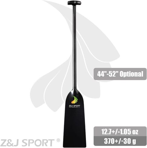 Z&J SPORT مجداف قارب التنين من ألياف الكربون، مجداف معتمد من IDBF مع مقبض على شكل حرف T مقاس 47 بوصة وحقيبة مجداف سوداء متعددة الجيوب in Kuwait