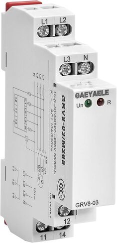 ثلاث مراحل فشل المرحلة تسلسل مراقبة الجهد التتابع استشعار الجهد حماية التتابع AC220V-460V 10A 1SPDT (GRV8-06، M460) in Kuwait