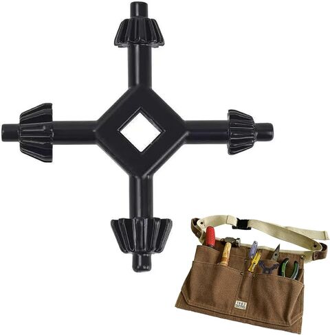 4-in-1 Universal Drill Chuck Key, Steel Alloy Construction, Compact Design for Electric Power Tools in Kuwait