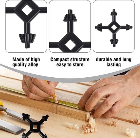 4-in-1 Universal Drill Chuck Key, Steel Alloy Construction, Compact Design for Electric Power Tools in Kuwait