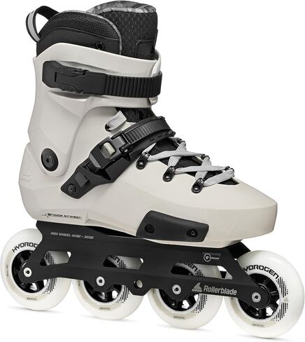 Rollerblade Twister 90R Men's Adult Urban Inline Skate, White/Smoke/Black, Performance Inline Skates in Kuwait