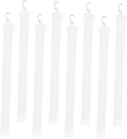 Healifty 8pcs 50cm Hanging Display Strips with Foldable Metal Hooks Supermarket Merchandising Hanger for Snack Rack Retail Store Product Display in Kuwait
