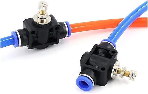 SA-4 SA-6 SA-8 SA-10 SA-12 Pneumatic Flow Speed Control Valve Push In Controller Quick Fittings 20Pcs(SA-12) in Kuwait