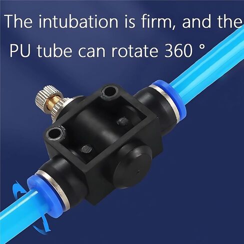 SA-4 SA-6 SA-8 SA-10 SA-12 Pneumatic Flow Speed Control Valve Push In Controller Quick Fittings 20Pcs(SA-12) in Kuwait