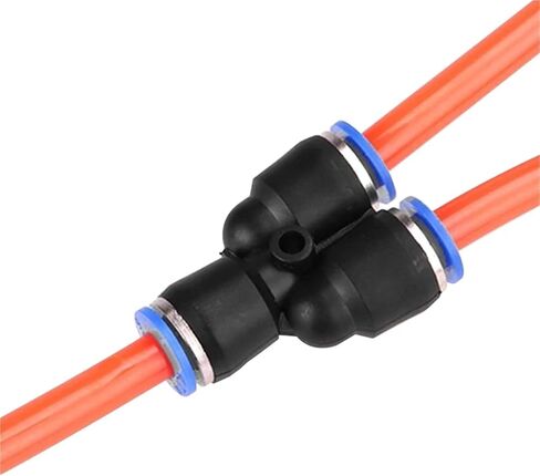 Plastic Pneumatic Connector Pipe Fitting Quick Push For Air Water Connecting PY PW 4 6mm 8mm 10mm 12mm Y Shape Hose Fittings 50Pcs(PY-8) in Kuwait