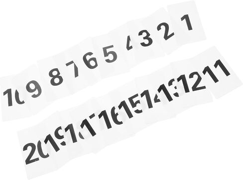 20 قطعة من بطاقات علامات الطاولة المرقمة باللونين الأبيض والأسود من Gadpiparty مقاس 2 × 3 بوصة قابلة لإعادة الاستخدام من بلاستيك البولي بروبيلين لمناسبات الولائم وإعدادات الطعام المزدحمة in Kuwait