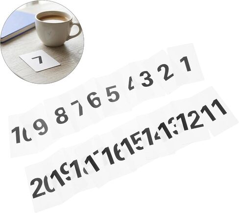 20 قطعة من بطاقات علامات الطاولة المرقمة باللونين الأبيض والأسود من Gadpiparty مقاس 2 × 3 بوصة قابلة لإعادة الاستخدام من بلاستيك البولي بروبيلين لمناسبات الولائم وإعدادات الطعام المزدحمة in Kuwait