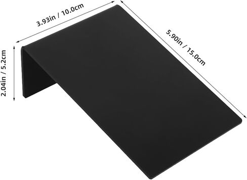HOMSFOU 5pcs L Shaped Mini Chalkboard Signs for Retail and Bakery Use Black Acrylic Buffet Label Signs with Easy to Write Surface and Stable Design for Party Table Display in Kuwait