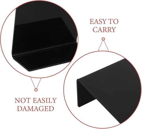 HOMSFOU 5pcs L Shaped Mini Chalkboard Signs for Retail and Bakery Use Black Acrylic Buffet Label Signs with Easy to Write Surface and Stable Design for Party Table Display in Kuwait