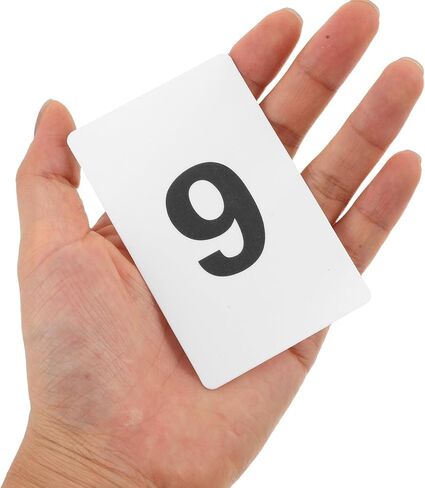 20pcs Black and White Table Number Cards 1-20 Made of Sturdy Pp Material with Glare-free Display for Wedding Reception and Conference Place Card Signs in Kuwait