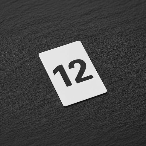 20pcs Black and White Table Number Cards 1-20 Made of Sturdy Pp Material with Glare-free Display for Wedding Reception and Conference Place Card Signs in Kuwait