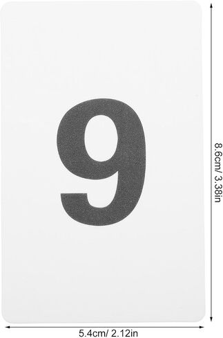 20pcs Black and White Table Number Cards 1-20 Made of Sturdy Pp Material with Glare-free Display for Wedding Reception and Conference Place Card Signs in Kuwait