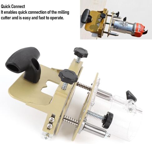 Zerodis Clamps Fastener Slotting Bracket 2 في 1 أداة عالية الكفاءة للتشذيب والشق مع معالجة دقيقة ومستقرة لمهام حافة النجارة جهاز توجيه الخشب in Kuwait