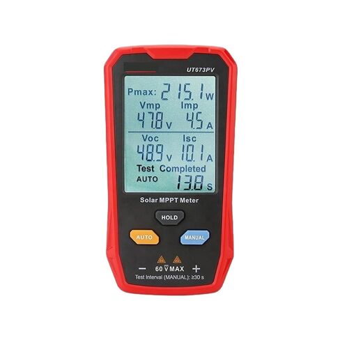 جهاز قياس MPPT بالطاقة الشمسية UT673PV جهاز تتبع لوحة كهروضوئية جهاز اختبار الطاقة القصوى Pmax Vmp Lmp Voc Lsc PV متعدد in Kuwait