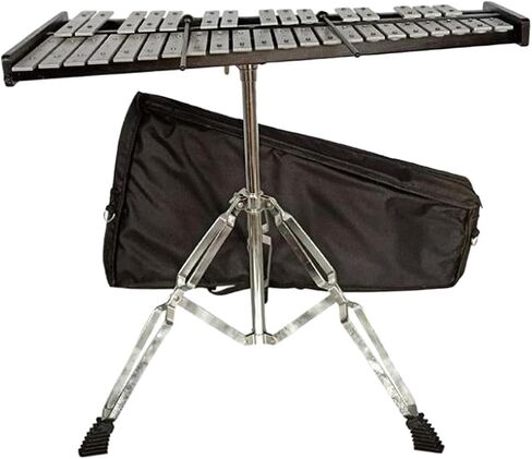 37 Note Glockenspiel Metal Bars Adjustable Xylophone Percussion Instrument for Music Class Orchestra- no music stand in Kuwait