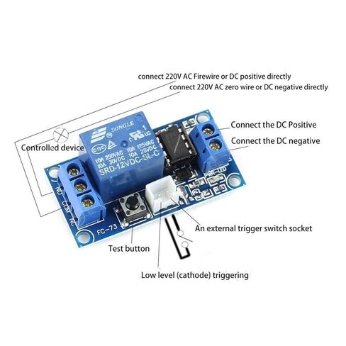 4-Pack SPST Bistable Relay Module 12VDC مع التحكم في الإغلاق لدوائر الأتمتة الصناعية in Kuwait