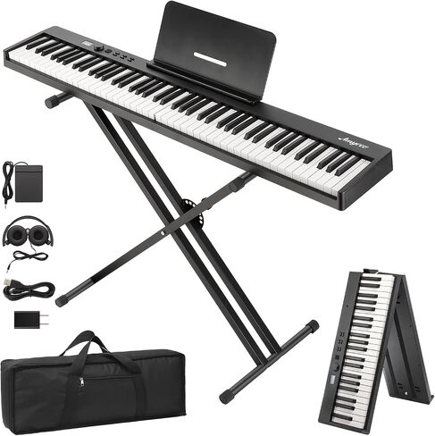 لوحة مفاتيح Senfot 37 مفتاح MIDI مع تكامل DAW، وحدة تحكم لوحة مفاتيح USB MIDI مع تبديل نصف نغمة، مرافقة ARP التلقائية والتحكم في السرعة، مثالية لإنتاج الموسيقى الاحترافية، أسود in Saudi Arabia