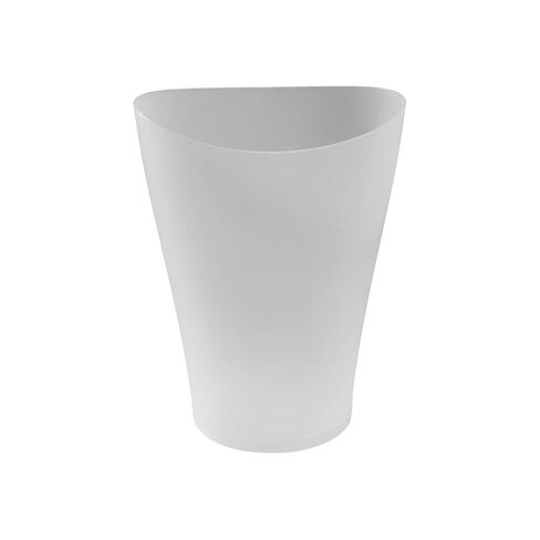 Bathroom Trash Can 2.25 Gallon Round Open Top Garbage Bin | No Lid, Clear Plastic, Small Waste Bin, Bathroom Use in Kuwait