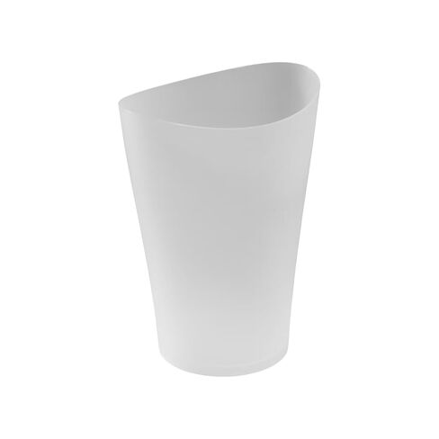 Bathroom Trash Can 2.25 Gallon Round Open Top Garbage Bin | No Lid, Clear Plastic, Small Waste Bin, Bathroom Use in Kuwait