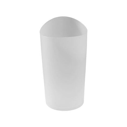 Bathroom Trash Can 2.25 Gallon Round Open Top Garbage Bin | No Lid, Clear Plastic, Small Waste Bin, Bathroom Use in Kuwait