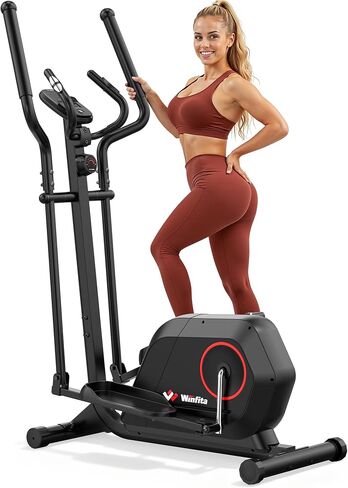 Elliptical Machine, Elliptical Exercise Machine for Home with Hyper-Quiet Magnetic Driving System, Elliptical Trainer with 15.5IN Stride, 14 Resistance Levels, 300LBS Loading Capacity in Kuwait