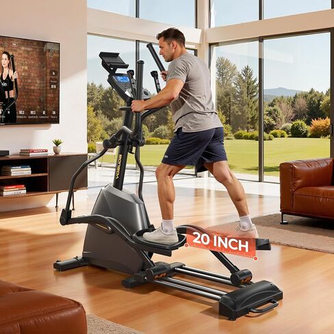 YOSUDA EM2 Electromagnetic Elliptical Exercise Machine | 32 Levels Resistance,20" Extended Stride in Saudi Arabia