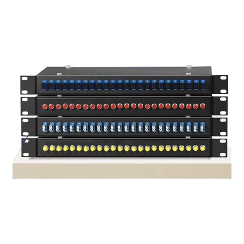 24 Port Optical Fiber Terminal Box SC/FC/ST/LC Fully Loaded 19-inch Rack Mounted Distribution Frame Thickened Cold Rolled Steel(SC 24) in Saudi Arabia