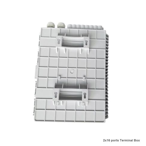 16 Core Optical Fiber Terminal Box Port Distribution 2X16 FTTX Splitter White in Saudi Arabia