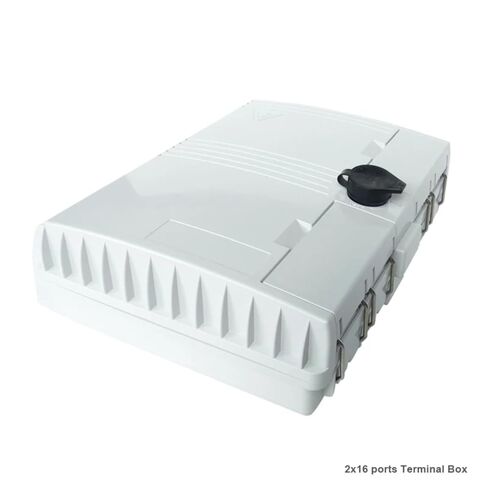 16 Core Optical Fiber Terminal Box Port Distribution 2X16 FTTX Splitter White in Saudi Arabia