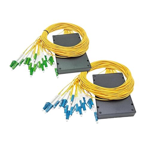 PLC Splitter Box LC/UPC Connector Single Mode 1M18 Fiber 1x2 1x4 1x16 Optical(1X2) in Saudi Arabia