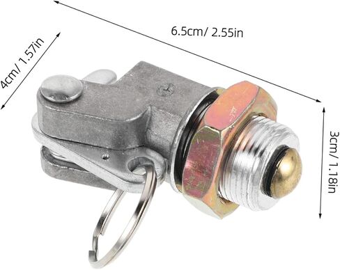FOMIYES Air Reservoir Drain Valve Manual Switch, Loader and Truck Air Tank Exhaust Water Drain Valve for Heavy Duty Construction Equipment in Kuwait