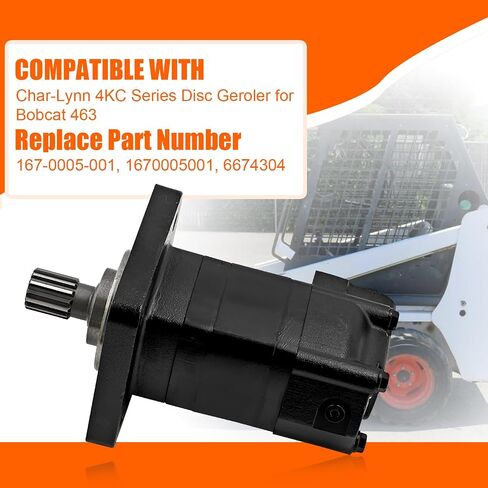 محرك هيدروليكي 167-0005-001 متوافق مع سلسلة Danfoss Char-Lynn 4KC لـ Bobcat 463 استبدال 1670005001 6674304 in Kuwait