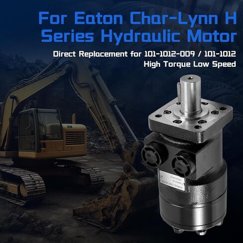 101-1012-009 Hydraulic Motor Low Speed High Torque Direct Replacement for Eaton Char-Lynn H Series Construction Agricultural Machinery, 353 RPM 2059 lb-in 15 GPM in Kuwait