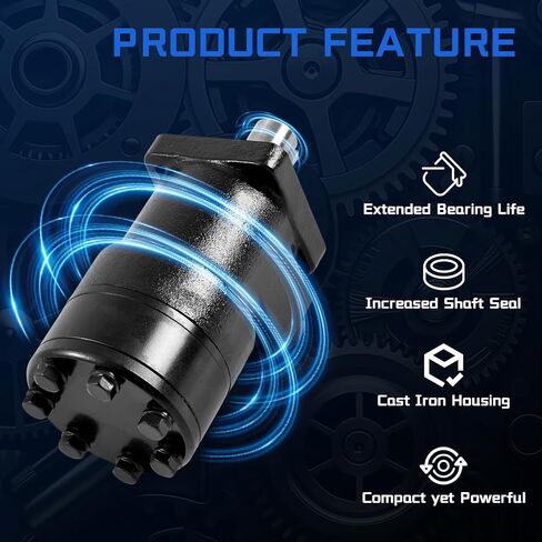 101-1012-009 Hydraulic Motor Low Speed High Torque Direct Replacement for Eaton Char-Lynn H Series Construction Agricultural Machinery, 353 RPM 2059 lb-in 15 GPM in Kuwait