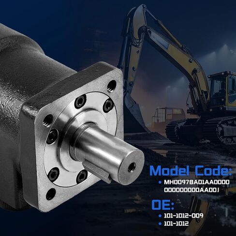 101-1012-009 Hydraulic Motor Low Speed High Torque Direct Replacement for Eaton Char-Lynn H Series Construction Agricultural Machinery, 353 RPM 2059 lb-in 15 GPM in Kuwait