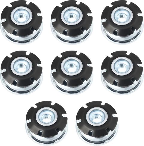 SING F LTD 8Pcs 1" Threaded Star Type Round Tubing Insert 1/4-20 Threads for Round Tube with Outer Diameter 25mm Inner Diameter 22.5mm Wall Thickness 1.25mm in Kuwait