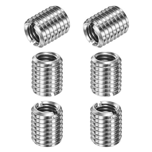 M METERXITY 6-حزمة محولات موضوع كم تقليل الجوز، M12x1.75 ذكر إلى M10x1.5 أنثى 10 مم H موضوع إصلاح إدراج الفولاذ المقاوم للصدأ الجوز المسمار المخفض، تحويل كم المسمار in Kuwait
