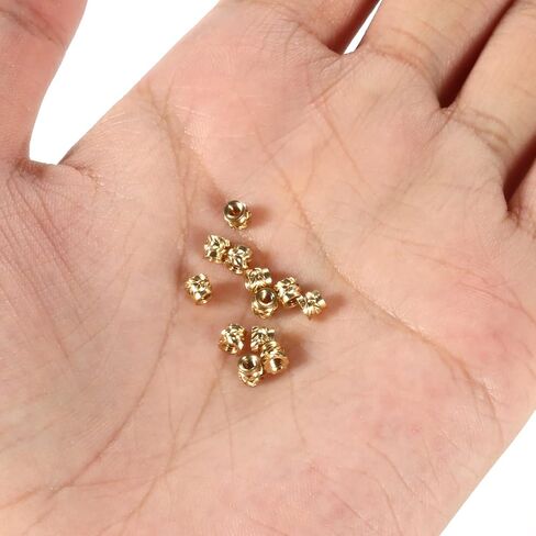 100pcs 3D Printing Brass Nuts, M2 Threaded Insert, Knurled Brass Nuts, Female Thread Knurled Heat Embedment Nut for 3D Printing Parts Loptop Automotive Plastic Shell (M2x3x3.5mm) in Kuwait