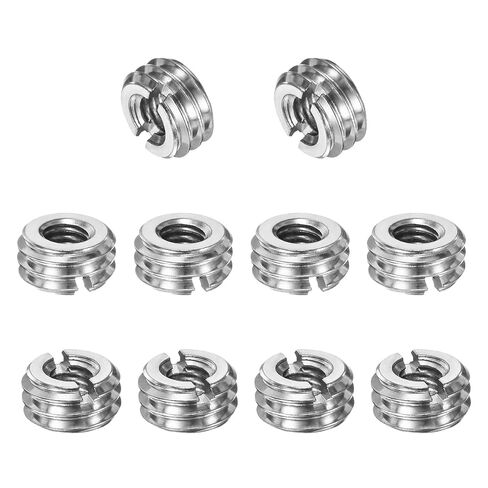 M METERXITY 6-حزمة محولات موضوع كم تقليل الجوز، M12x1.75 ذكر إلى M10x1.5 أنثى 10 مم H موضوع إصلاح إدراج الفولاذ المقاوم للصدأ الجوز المسمار المخفض، تحويل كم المسمار in Kuwait