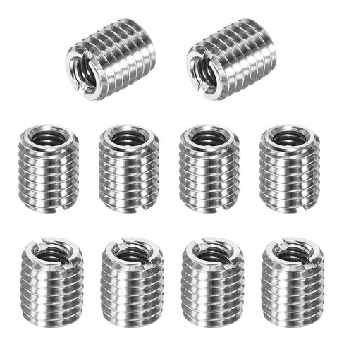 M METERXITY 6-حزمة محولات موضوع كم تقليل الجوز، M12x1.75 ذكر إلى M10x1.5 أنثى 10 مم H موضوع إصلاح إدراج الفولاذ المقاوم للصدأ الجوز المسمار المخفض، تحويل كم المسمار in Kuwait