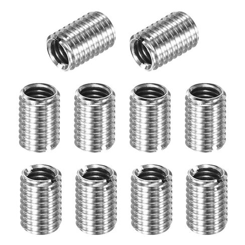 M METERXITY 6-حزمة محولات موضوع كم تقليل الجوز، M12x1.75 ذكر إلى M10x1.5 أنثى 10 مم H موضوع إصلاح إدراج الفولاذ المقاوم للصدأ الجوز المسمار المخفض، تحويل كم المسمار in Kuwait