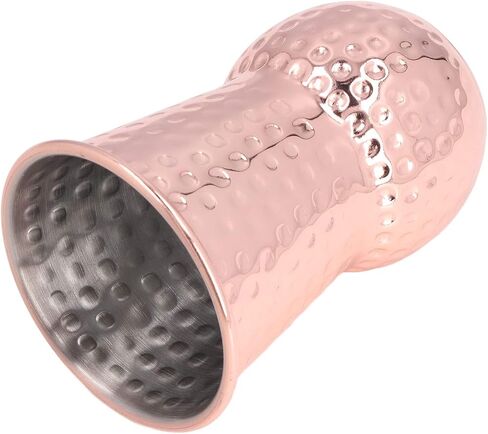 380ml Rose Gold Hammered Moscow Mule Mug, Handcrafted Stainless Steel Cocktail Cup, Dishwasher Unsafe, Hammered Decor, for Bar & Bartending in Kuwait