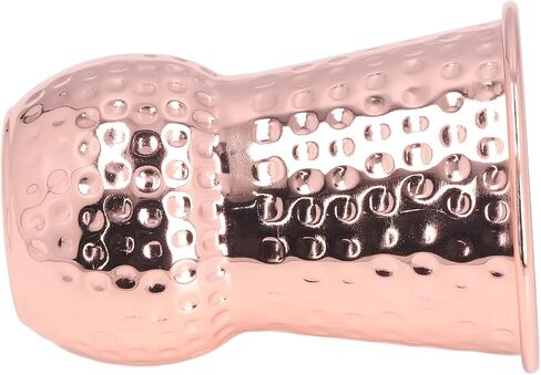 380ml Rose Gold Hammered Moscow Mule Mug, Handcrafted Stainless Steel Cocktail Cup, Dishwasher Unsafe, Hammered Decor, for Bar & Bartending in Kuwait
