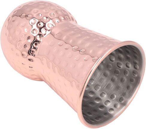 380ml Rose Gold Hammered Moscow Mule Mug, Handcrafted Stainless Steel Cocktail Cup, Dishwasher Unsafe, Hammered Decor, for Bar & Bartending in Kuwait