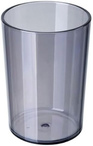 Transparent Gray Plastic Toothbrush Cup, Unbreakable Clear Bathroom Tumbler, Lightweight Reusable Mouthwash Cup for Bathroom Vanity, Travel, Dorm, Hotel, Multi-Purpose Makeup Brush Storage Cup in Kuwait