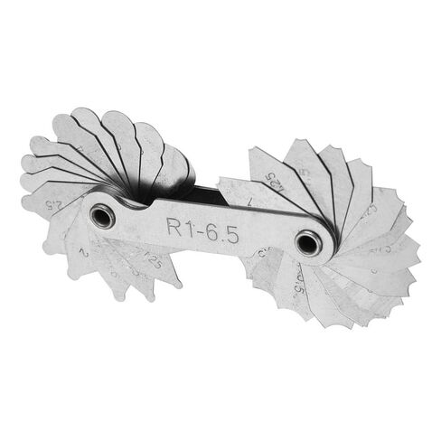 Radius Gauge Set R1-6.5mm - Stainless Steel Fillet Gauge for External & Internal Edges, Concave Convex Radius Measuring Tool in Kuwait