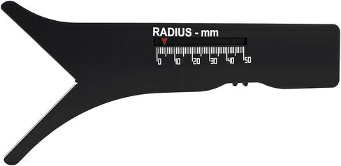 Radius Caliber Measurement Sliding Template Multifunctional Portable Radius Measurement Tool for Home Improvement and Professional Use with Portable ABS Plastic Design in Kuwait